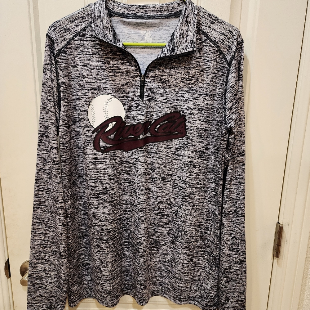 Sacramento River Cats long sleeve quarter zip, Large, Baseball